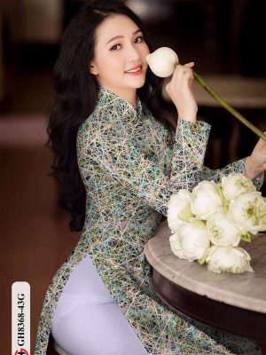 Vải Áo Dài Hoa Văn Kiểu Mới AD GH8368 27 90880e7c