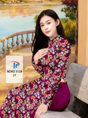 Vải Áo Dài Hoa Đều Độc Đáo AD NDAD3128 38 964d5141