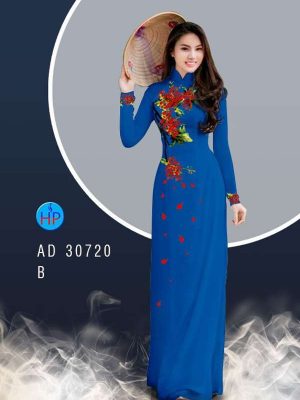 Vải Áo Dài Hoa Phượng Mới Ra AD 30720 21 a2448f37