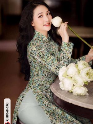 Vải Áo Dài Hoa Văn Kiểu Mới AD GH8368 23 a7d8e29f