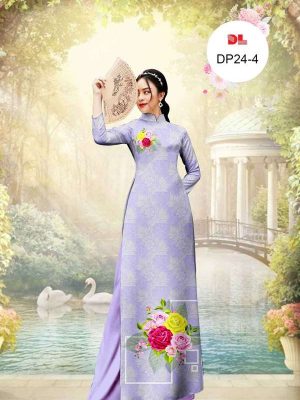 Vải Áo Dài Hoa Hồng Mới Ra AD DP24 36 a85459de