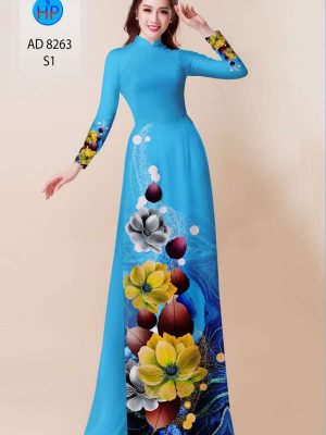 Vải Áo Dài Hoa In 3D Độc Đáo AD 8263 37 abded20e