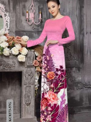 Vải Áo Dài Hoa Hồng Mới Ra AD KC8373 22 afa4a847