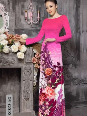 Vải Áo Dài Hoa Hồng Mới Ra AD KC8373 18 b01e0e61