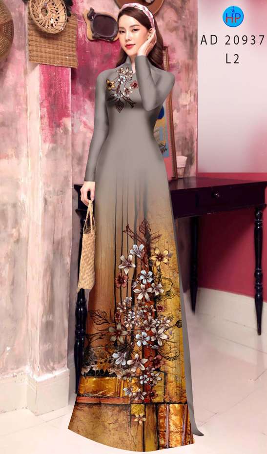 Vải Áo Dài Hoa In 3D Vừa Ra AD 20937 50 Vải Áo Dài Hoa In 3D Vừa Ra AD 20937