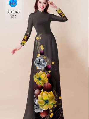 Vải Áo Dài Hoa In 3D Độc Đáo AD 8263 31 b9014746