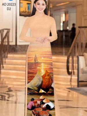 Vải Áo Dài Phong Cảnh Độc Đáo AD 20223 22 bcf6d96f