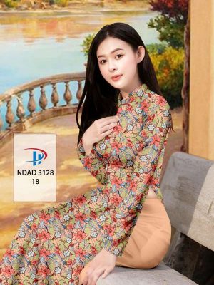 Vải Áo Dài Hoa Đều Độc Đáo AD NDAD3128 34 c2bff4a0