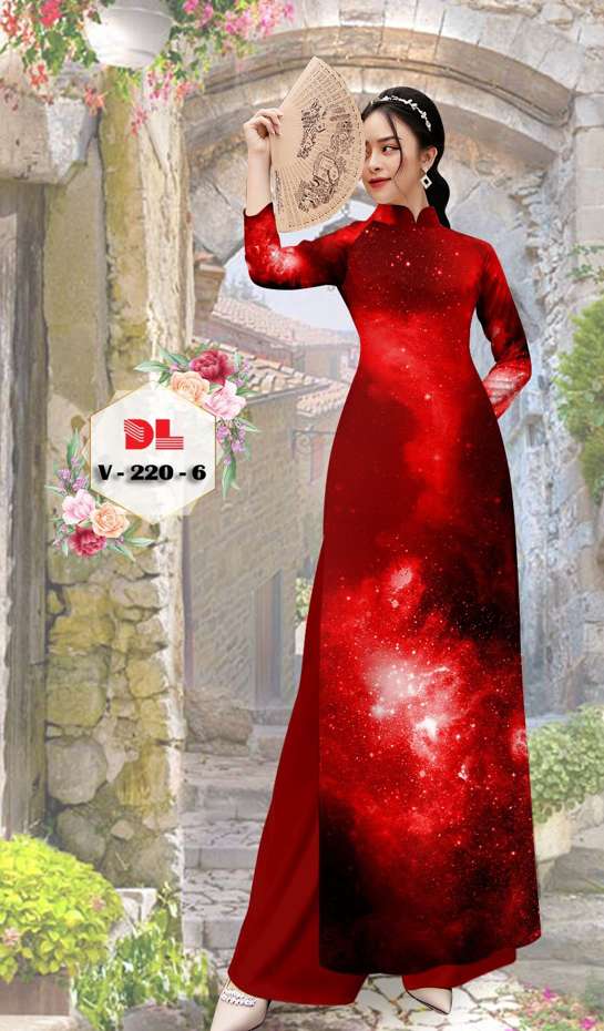 Vải Áo Dài Hoa Văn Thiết Kế 2021 AD V220