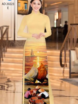 Vải Áo Dài Phong Cảnh Độc Đáo AD 20223 23 c537fa60
