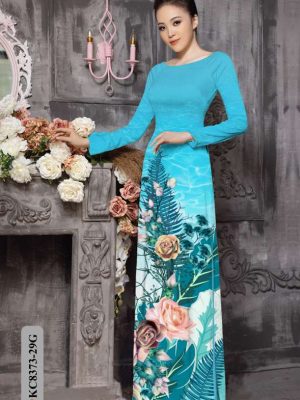 Vải Áo Dài Hoa Hồng Mới Ra AD KC8373 32 c681040a