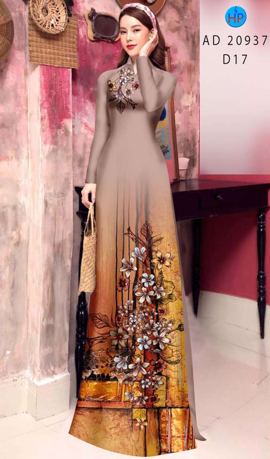 Vải Áo Dài Hoa In 3D Vừa Ra AD 20937 45 Vải Áo Dài Hoa In 3D Vừa Ra AD 20937