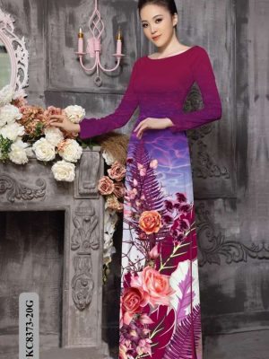 Vải Áo Dài Hoa Hồng Mới Ra AD KC8373 27 cc04d187