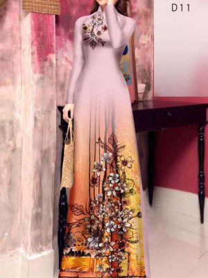 Vải Áo Dài Hoa In 3D Vừa Ra AD 20937 26 d9e50dcc