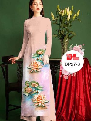 Vải Áo Dài Hoa Sen Mới Ra AD DP27 20 dbd79cd5