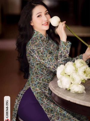 Vải Áo Dài Hoa Văn Kiểu Mới AD GH8368 25 e2eb0ddd