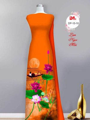 Vải Áo Dài Hoa Sen Mới Ra AD DP15 13 e8d8b691