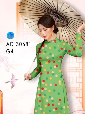 Vải Áo Dài Chấm Bi Kiểu Mới AD 30681 25 e97bf865