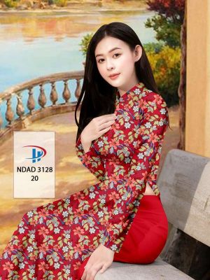Vải Áo Dài Hoa Đều Độc Đáo AD NDAD3128 36 ec18b219