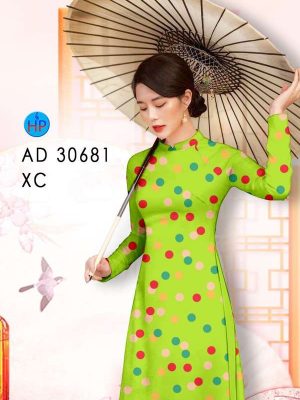 Vải Áo Dài Chấm Bi Kiểu Mới AD 30681 23 ef4ae17a