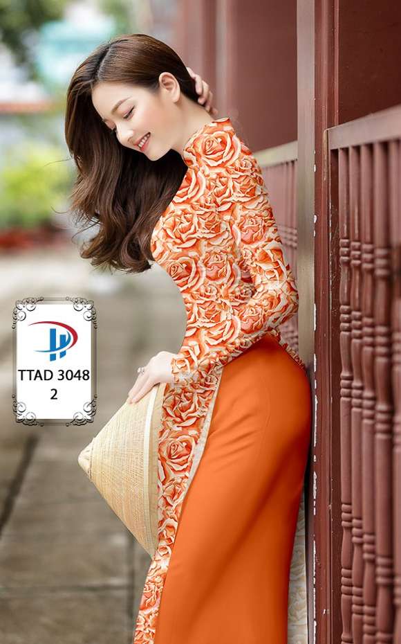 Vải Áo Dài Hoa Đều Mới Ra AD TTAD3048
