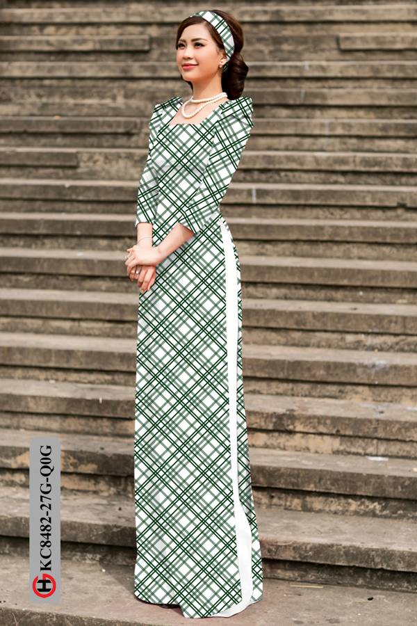 Vải Áo Dài Hoa Văn Mới Ra AD KC8482 40 Vải Áo Dài Hoa Văn Mới Ra AD KC8482