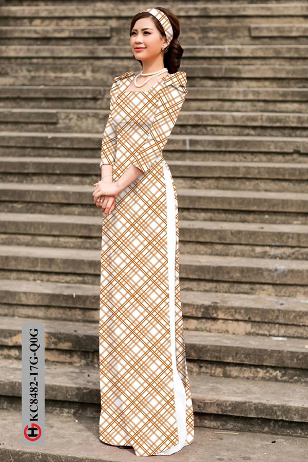 Vải Áo Dài Hoa Văn Mới Ra AD KC8482 42 Vải Áo Dài Hoa Văn Mới Ra AD KC8482