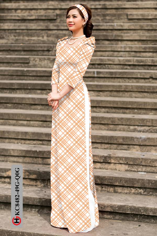 Vải Áo Dài Hoa Văn Mới Ra AD KC8482 44 Vải Áo Dài Hoa Văn Mới Ra AD KC8482