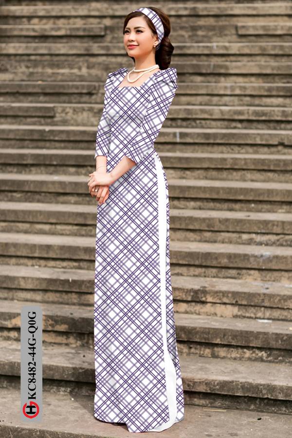 Vải Áo Dài Hoa Văn Mới Ra AD KC8482 46 Vải Áo Dài Hoa Văn Mới Ra AD KC8482