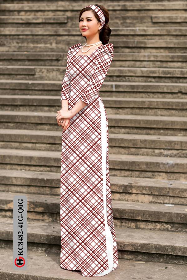 Vải Áo Dài Hoa Văn Mới Ra AD KC8482 45 Vải Áo Dài Hoa Văn Mới Ra AD KC8482