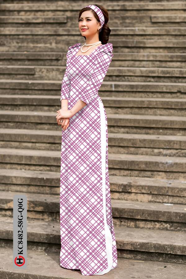 Vải Áo Dài Hoa Văn Mới Ra AD KC8482 50 Vải Áo Dài Hoa Văn Mới Ra AD KC8482