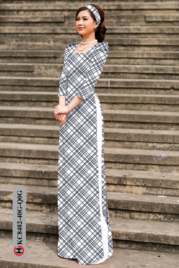 Vải Áo Dài Hoa Văn Mới Ra AD KC8482 55 Vải Áo Dài Hoa Văn Mới Ra AD KC8482