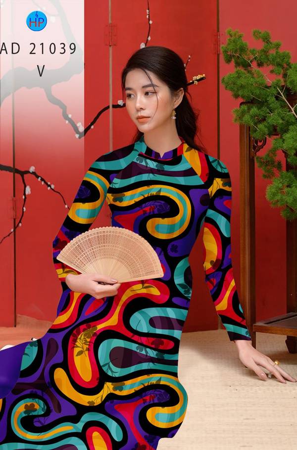 Vải Áo Dài Hoa Văn Mới Ra AD 21039