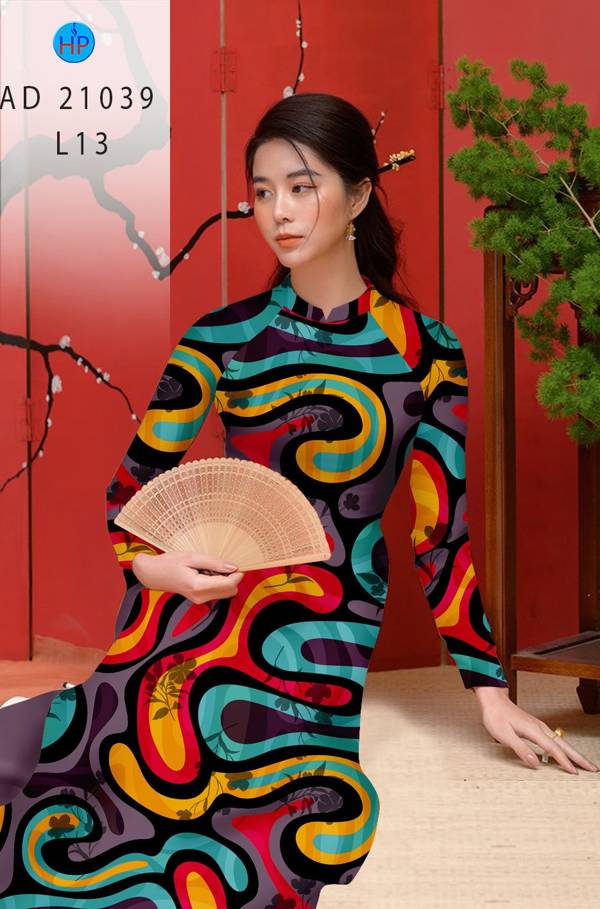 Vải Áo Dài Hoa Văn Mới Ra AD 21039