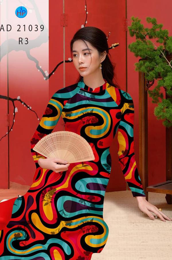 Vải Áo Dài Hoa Văn Mới Ra AD 21039