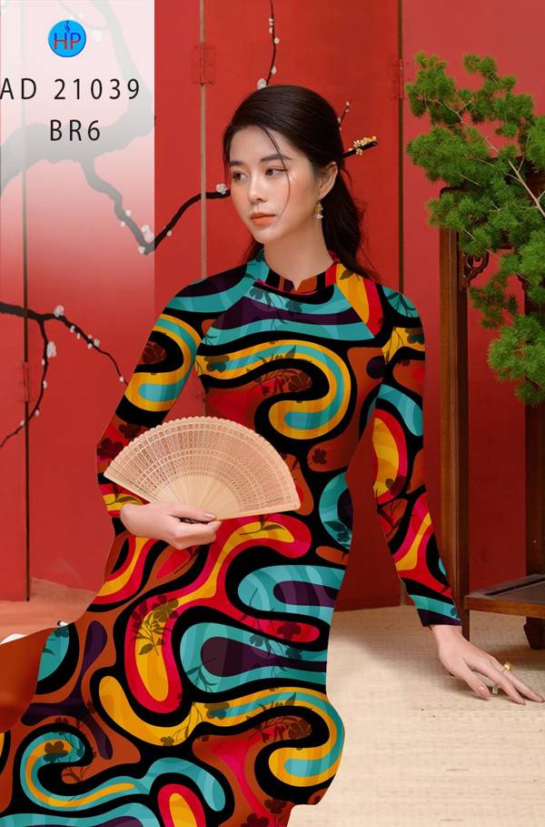 Vải Áo Dài Hoa Văn Mới Ra AD 21039