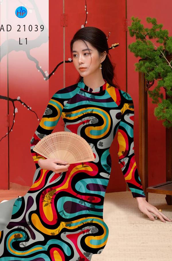 Vải Áo Dài Hoa Văn Mới Ra AD 21039