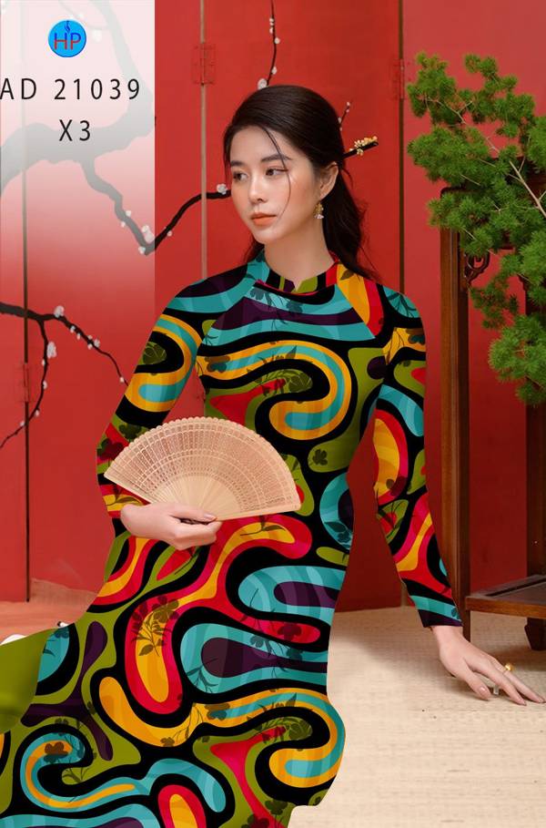 Vải Áo Dài Hoa Văn Mới Ra AD 21039