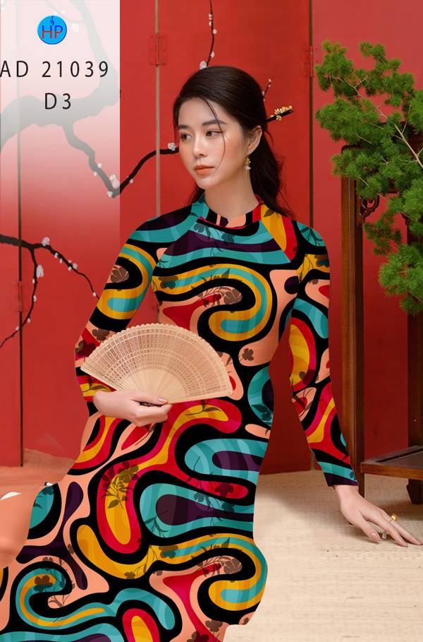 Vải Áo Dài Hoa Văn Mới Ra AD 21039