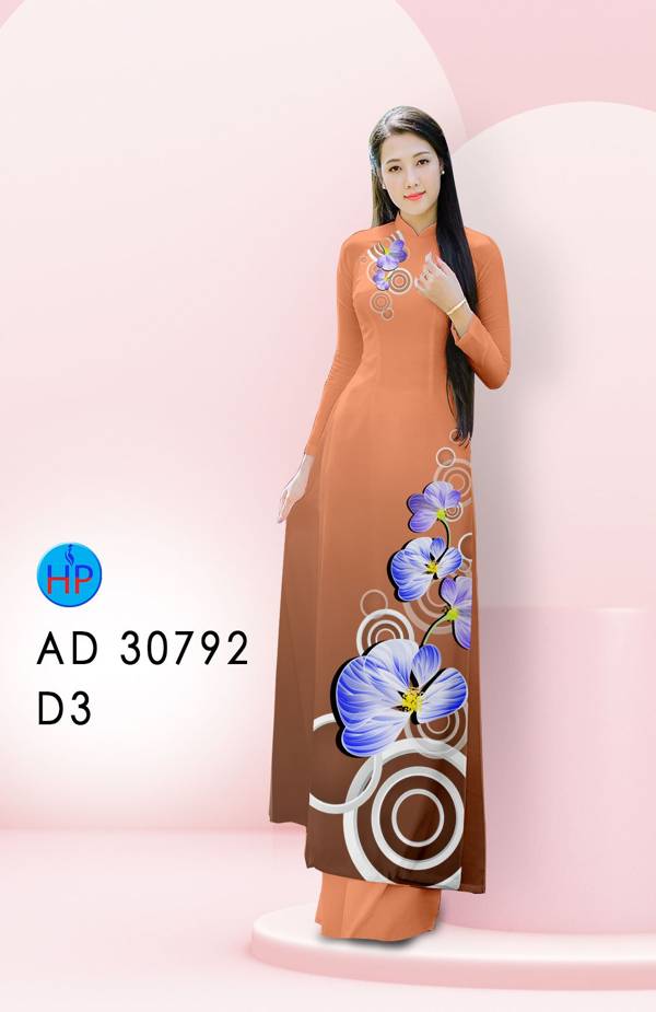 Vải Áo Dài Hoa Lan Mới Ra AD 30792 52 Vải Áo Dài Hoa Lan Mới Ra AD 30792