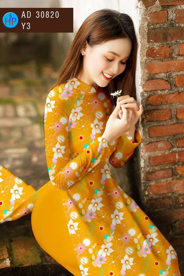 Vải Áo Dài Hoa Đều Vừa Ra  AD 30820