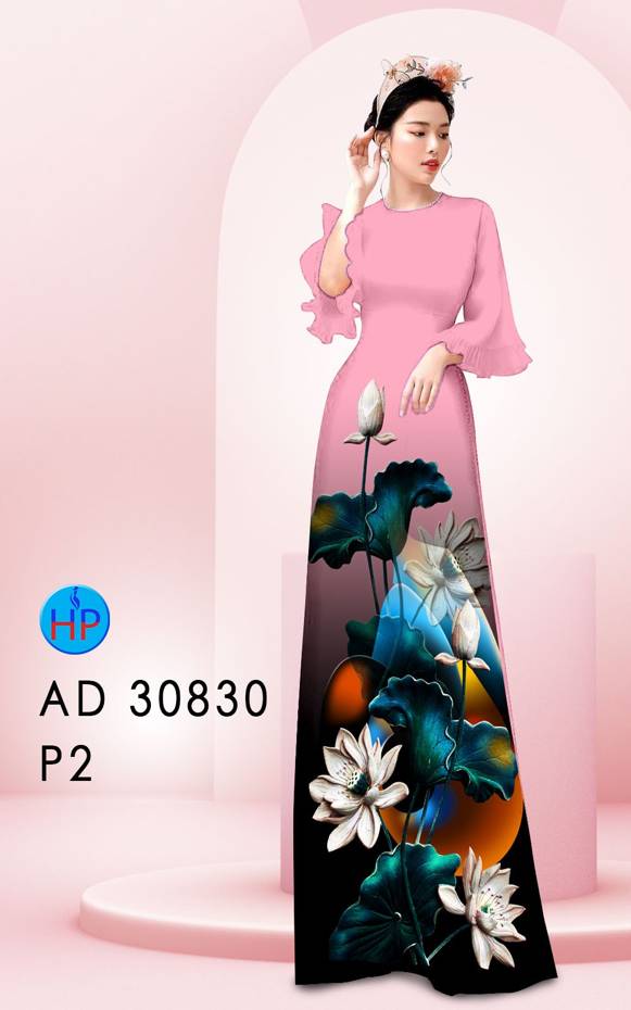 Vải Áo Dài Hoa Sen Thiết Kế 2021 AD 30830 47 Vải Áo Dài Hoa Sen Thiết Kế 2021 AD 30830