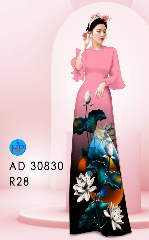 Vải Áo Dài Hoa Sen Thiết Kế 2021 AD 30830 49 Vải Áo Dài Hoa Sen Thiết Kế 2021 AD 30830