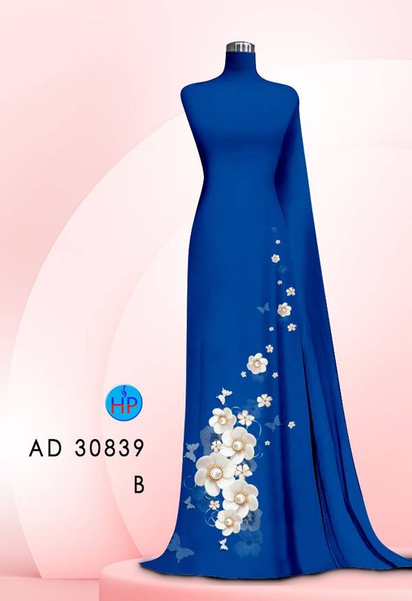 Vải Áo Dài Hoa In 3D Vừa Ra AD 30839 43 Vải Áo Dài Hoa In 3D Vừa Ra  AD 30839