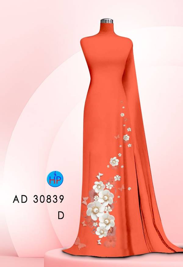 Vải Áo Dài Hoa In 3D Vừa Ra AD 30839 46 Vải Áo Dài Hoa In 3D Vừa Ra  AD 30839