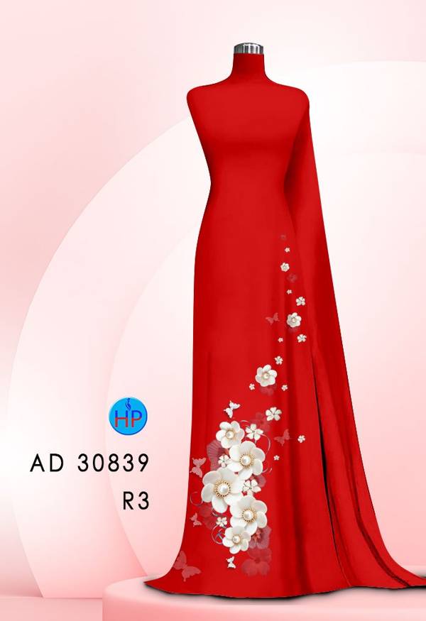 Vải Áo Dài Hoa In 3D Vừa Ra AD 30839 49 Vải Áo Dài Hoa In 3D Vừa Ra  AD 30839