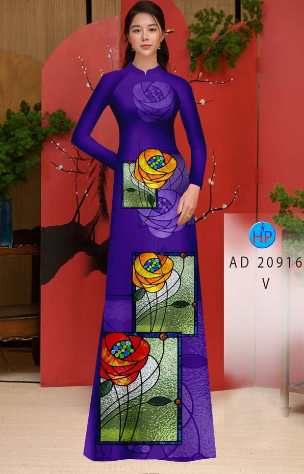 Vải Áo Dài Hoa Hồng Lập Thể Thiết Kế 2021 AD 20916 37 Vải Áo Dài Hoa Hồng Lập Thể Thiết Kế 2021 AD 20916