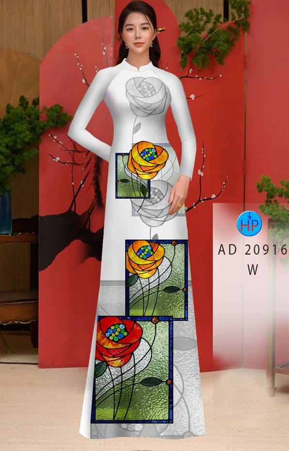 Vải Áo Dài Hoa Hồng Lập Thể Thiết Kế 2021 AD 20916 41 Vải Áo Dài Hoa Hồng Lập Thể Thiết Kế 2021 AD 20916
