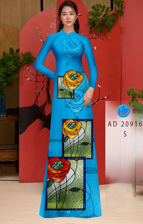 Vải Áo Dài Hoa Hồng Lập Thể Thiết Kế 2021 AD 20916 45 Vải Áo Dài Hoa Hồng Lập Thể Thiết Kế 2021 AD 20916