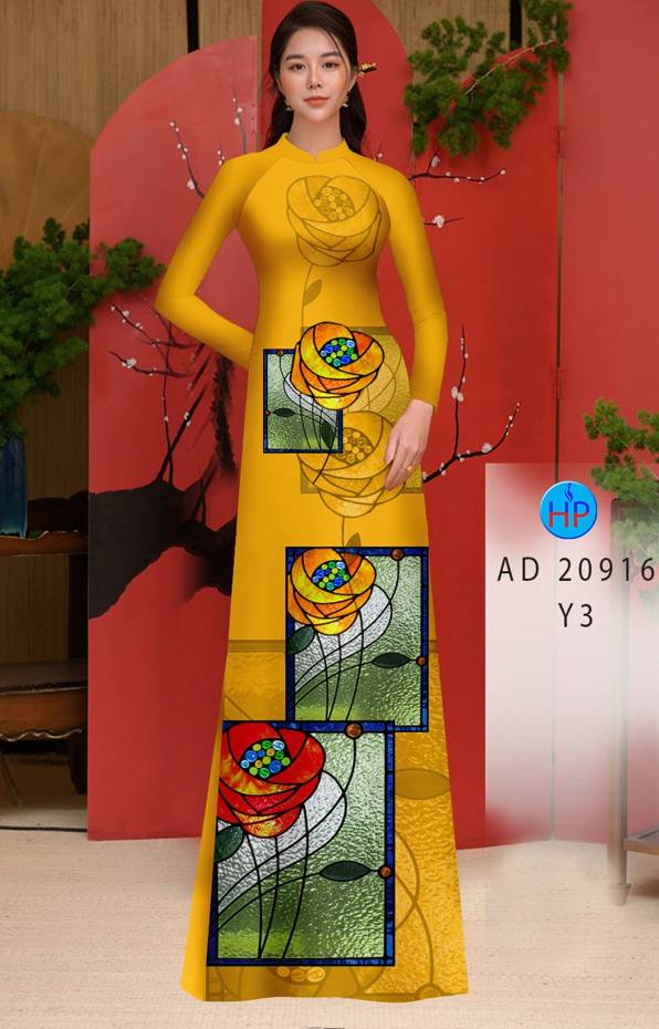 Vải Áo Dài Hoa Hồng Lập Thể Thiết Kế 2021 AD 20916 50 Vải Áo Dài Hoa Hồng Lập Thể Thiết Kế 2021 AD 20916